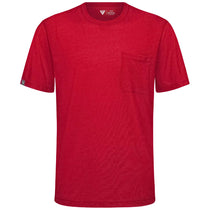Levelwear Men's Flame Red Focal Pocket Tee