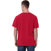 Levelwear Men's Flame Red Focal Pocket Tee