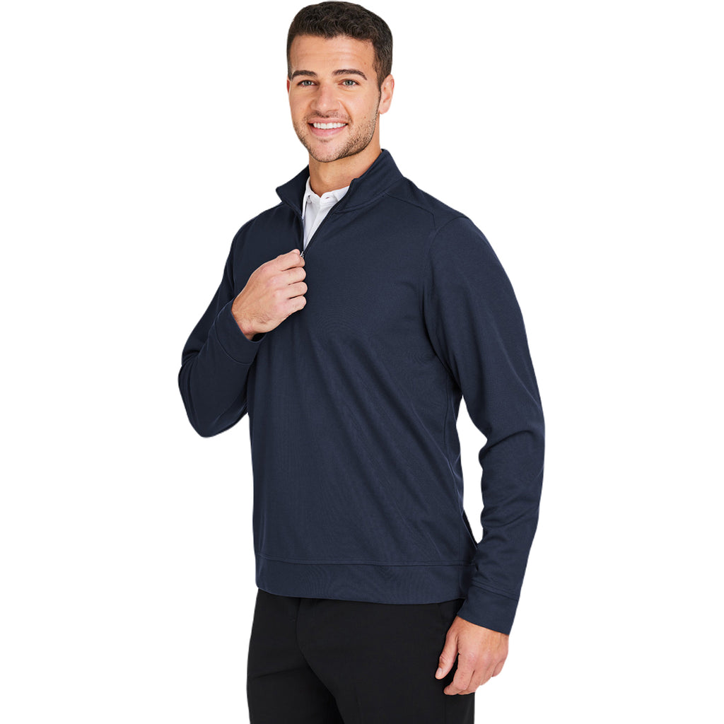 North End Men's Classic Navy Express Tech Performance Quarter-Zip