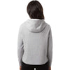 North End Women's Platinum Heather Spirit Textured Hooded Pullover