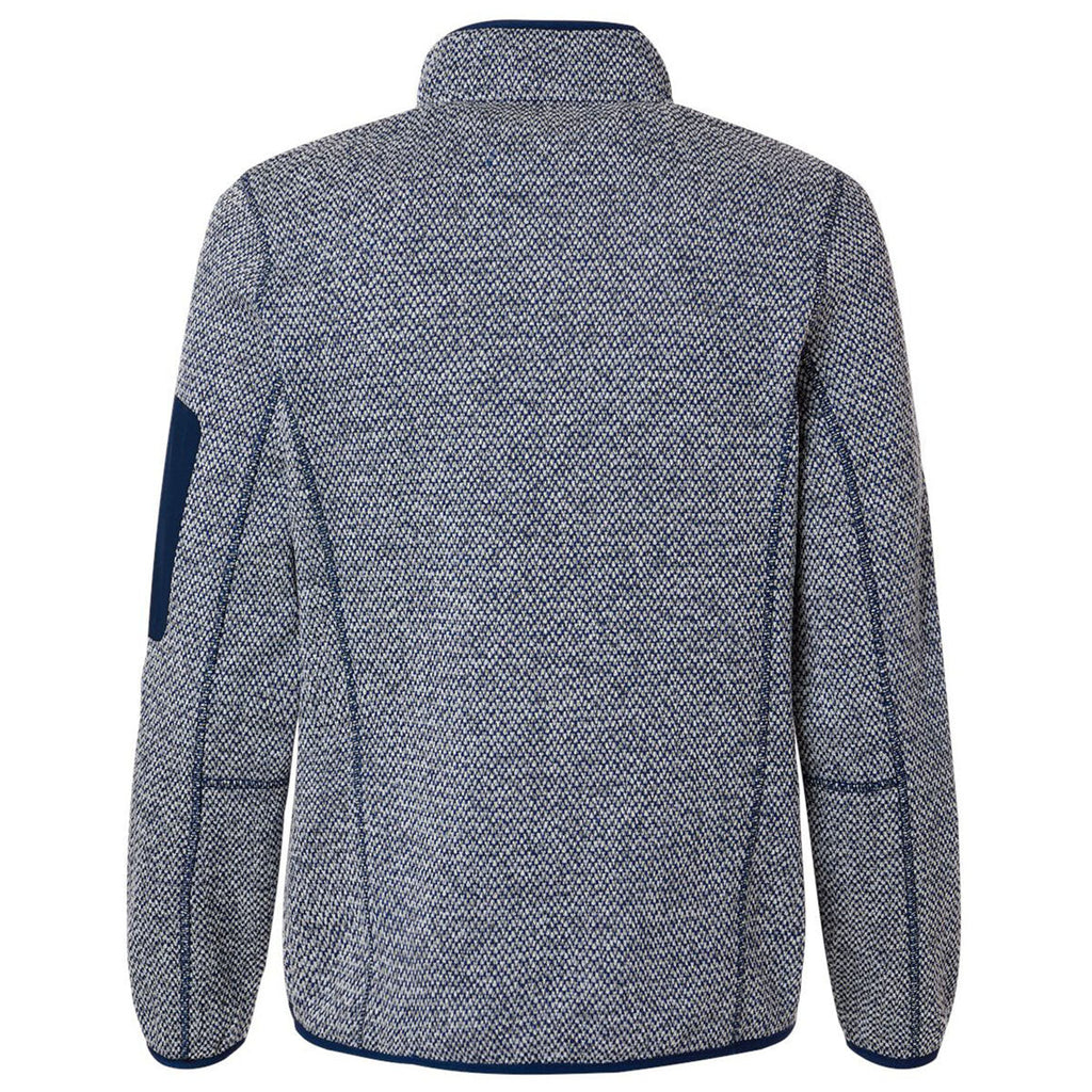 North End Women's Classic Navy/White Jasper Full-Zip Fleece Jacket