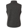 North End Women's Black/Grey Jasper Jacquard Fleece Vest