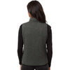 North End Women's Black/Grey Jasper Jacquard Fleece Vest