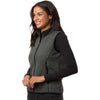 North End Women's Black/Grey Jasper Jacquard Fleece Vest
