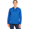 North End Women's Light Nautical Blue Heather Network Lightweight Jacket