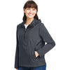 North End Women's Carbon/Black Aura Lightweight Packable Anorak