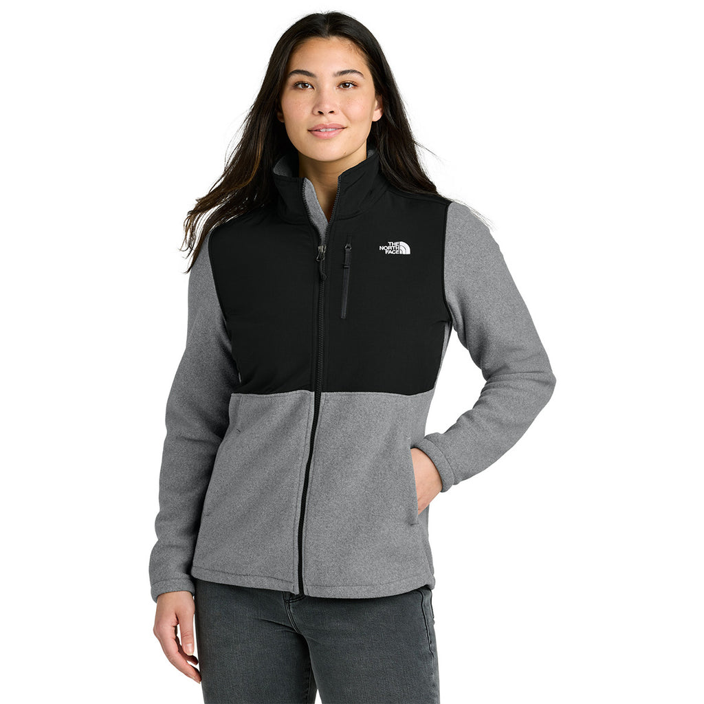 The North Face Women's TNF Medium Grey Heather/ TNF Black Highest Peak Full-Zip Fleece Jacket