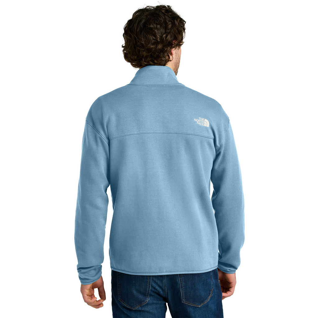 The North Face Men's Steel Blue Double-Knit 1/2-Zip Fleece