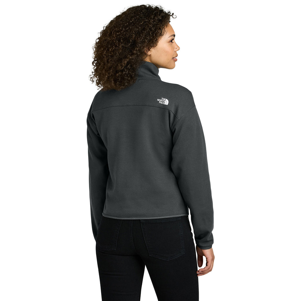 The North Face Women's Asphalt Grey Double-Knit 1/2-Zip Fleece