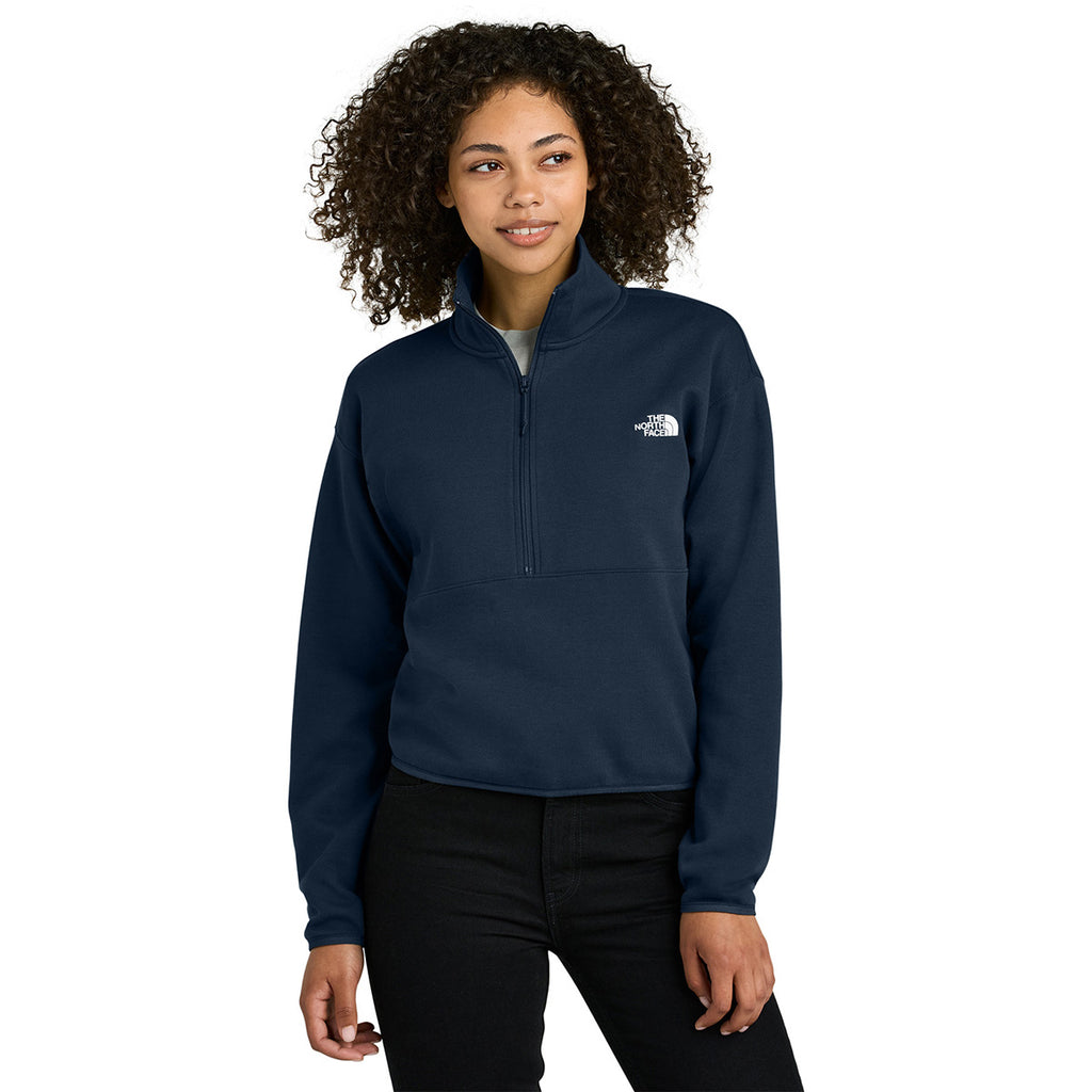 The North Face Women's Summit Navy Double-Knit 1/2-Zip Fleece