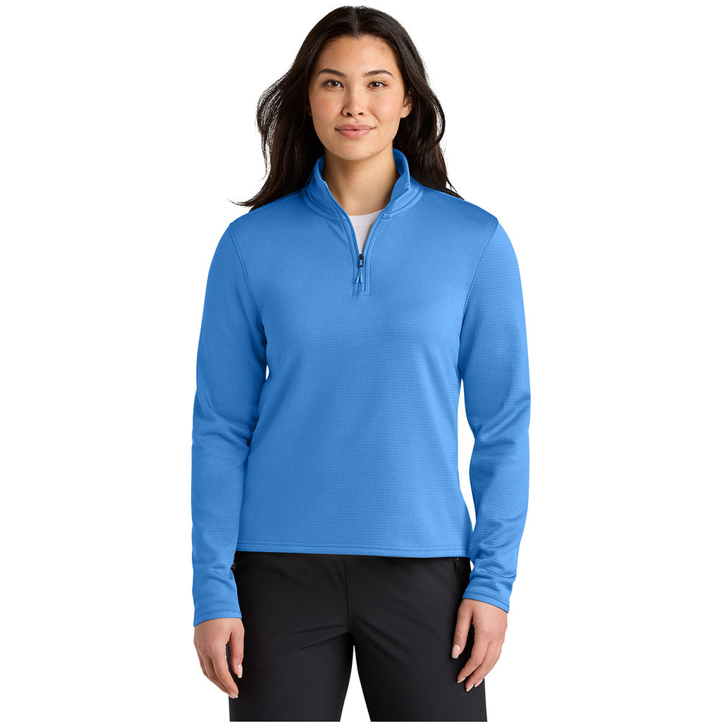 The North Face Women's Marina Blue Aim 1/4-Zip Fleece