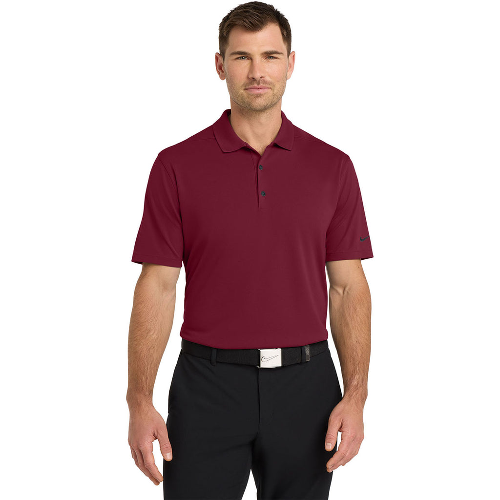 Nike Men's Team Red Dri-FIT Micro Pique 2.0 Polo