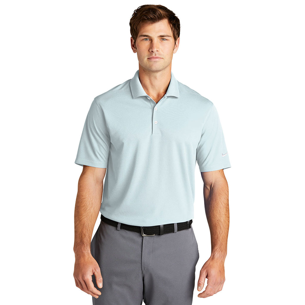 Nike Men's Blue Tint Dri-FIT Micro Pique 2.0 Polo