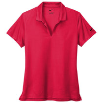 Nike Women's University Red Dri-FIT Micro Pique 2.0 Polo
