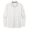 Nike White Dri-FIT Micro Pique 2.0 Long Sleeve Polo