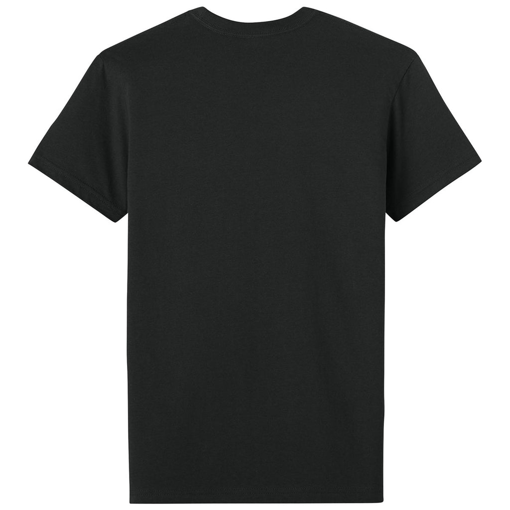 Next Level Men's Black Cotton Pocket Tee