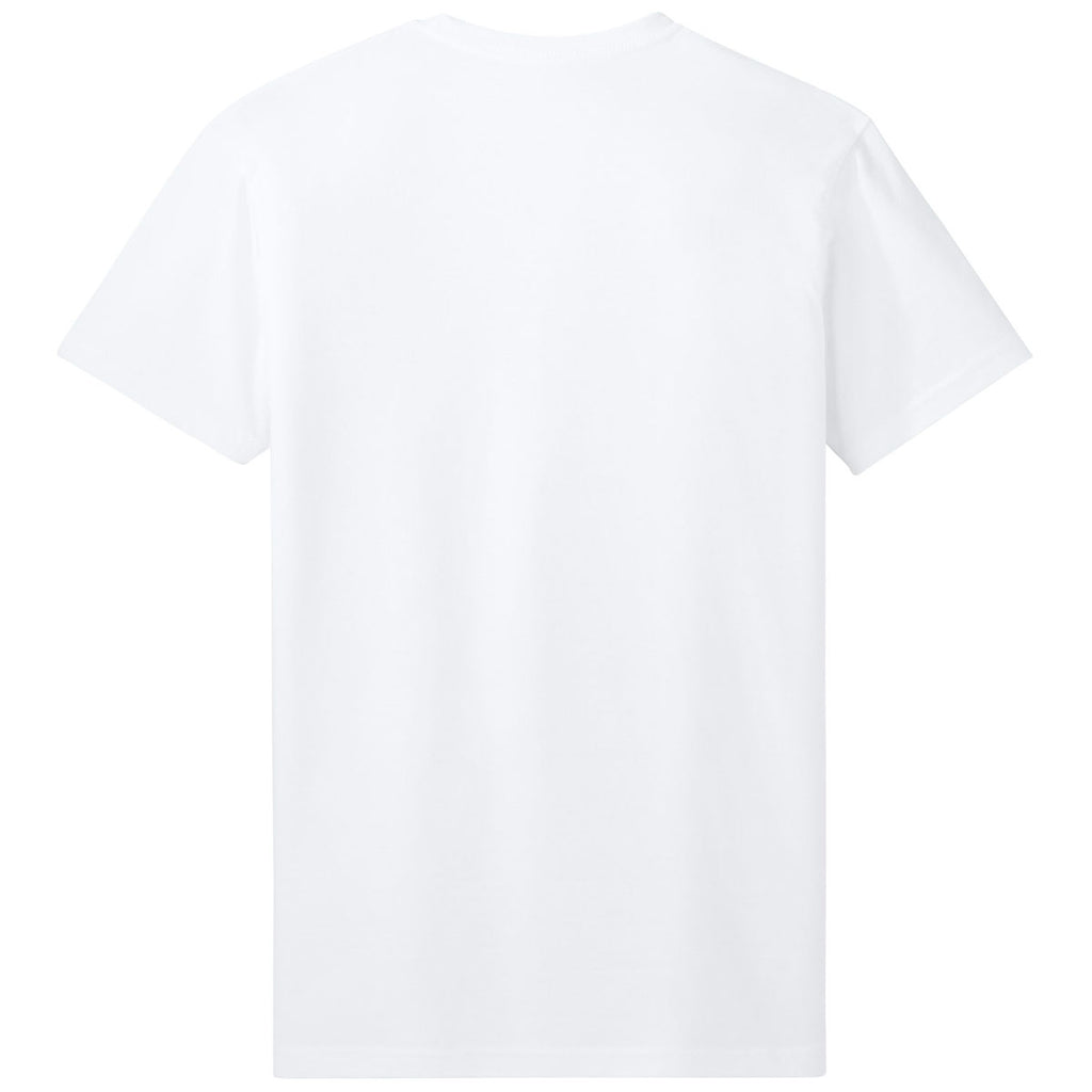 Next Level Men's White Cotton Pocket Tee