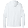 Next Level Men's White Apparel CVC Long Sleeve Hoodie