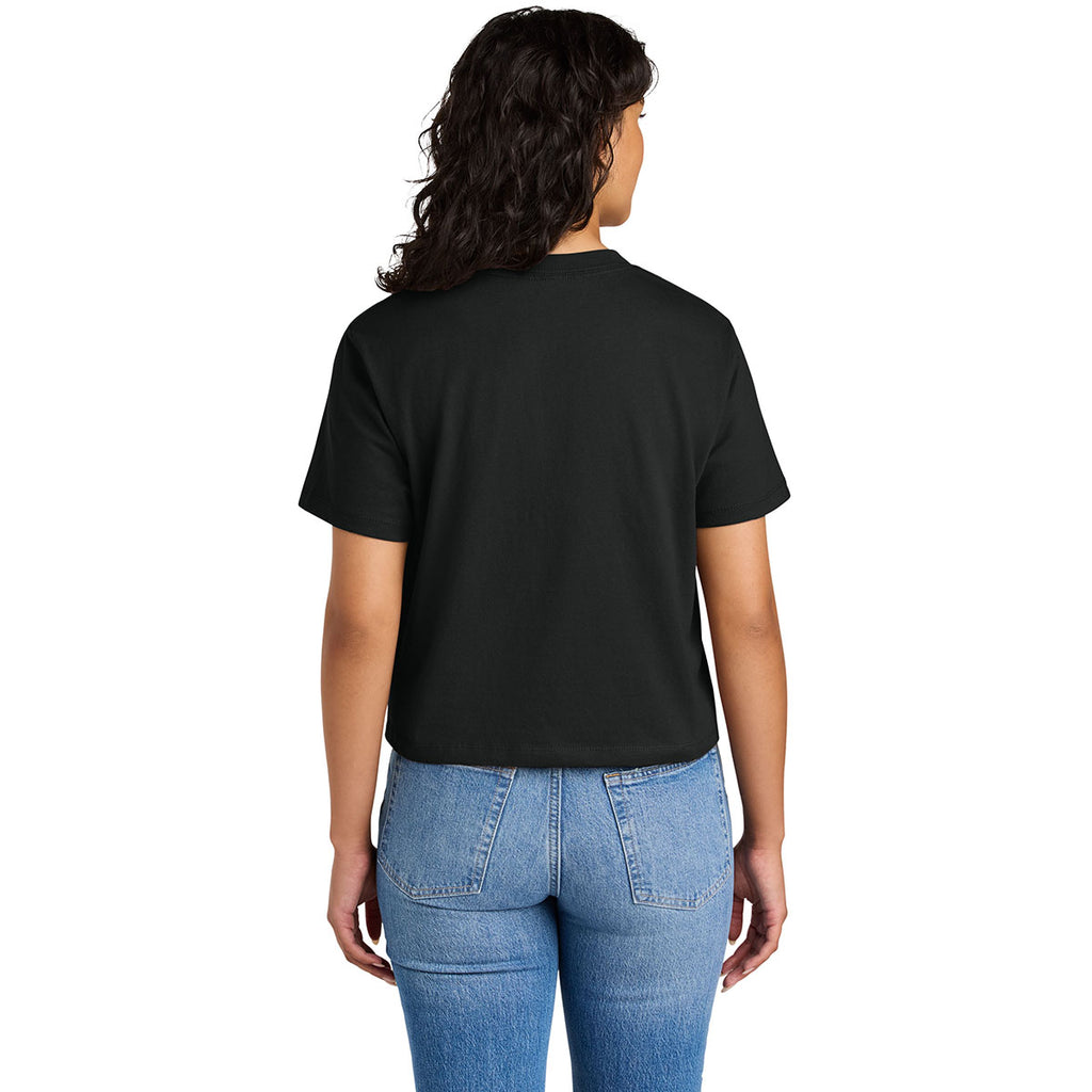 Next Level Women's Black Heavyweight Boxy Tee