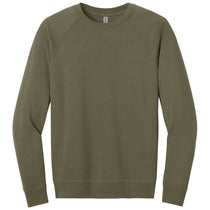 Next Level Men's Military Green Laguna Raglan Sweatshirt