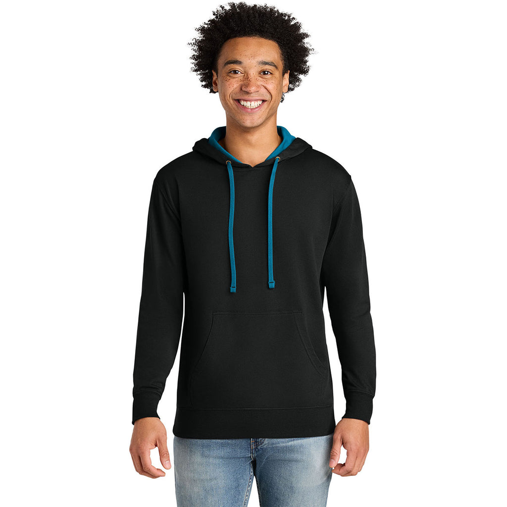 Next Level Men's Black/Turquoise Laguna Hoodie
