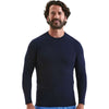 Onna Men's Navy Heather Unstoppable Long Sleeve Fresh Underscrub Base Layer T-Shirt