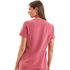 Onna Women's Calm Pink Limitless V-Neck Stretch Scrub Top