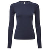Onna Women's Navy Heather Unstoppable Long Sleeve Fresh Underscrub Base Layer T-Shirt