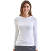 Onna Women's White Unstoppable Long Sleeve Fresh Underscrub Base Layer T-Shirt