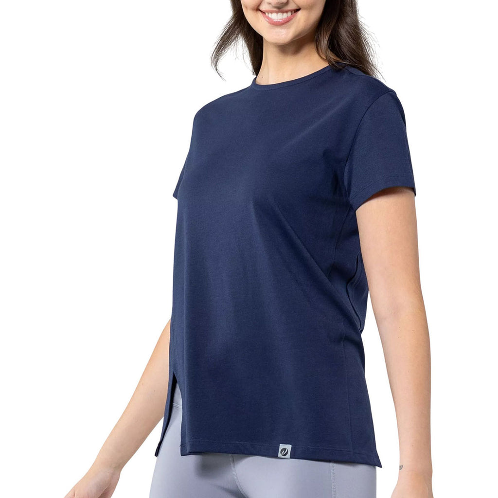 Verve Women's Navy Influx Short Sleeve Tee