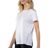 Verve Women's White Influx Short Sleeve Tee