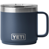 YETI Navy Rambler 14 oz Stackable Mug with Durasip Ceramic Lining
