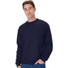 Hanes Unisex Athletic Navy Beefy Sweats Premium Heavyweight Crewneck Sweatshirt