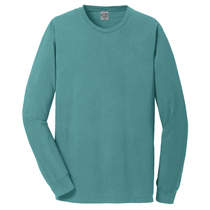 Port & Company Unisex Peacock Beach Wash Garment-Dyed Long Sleeve Tee