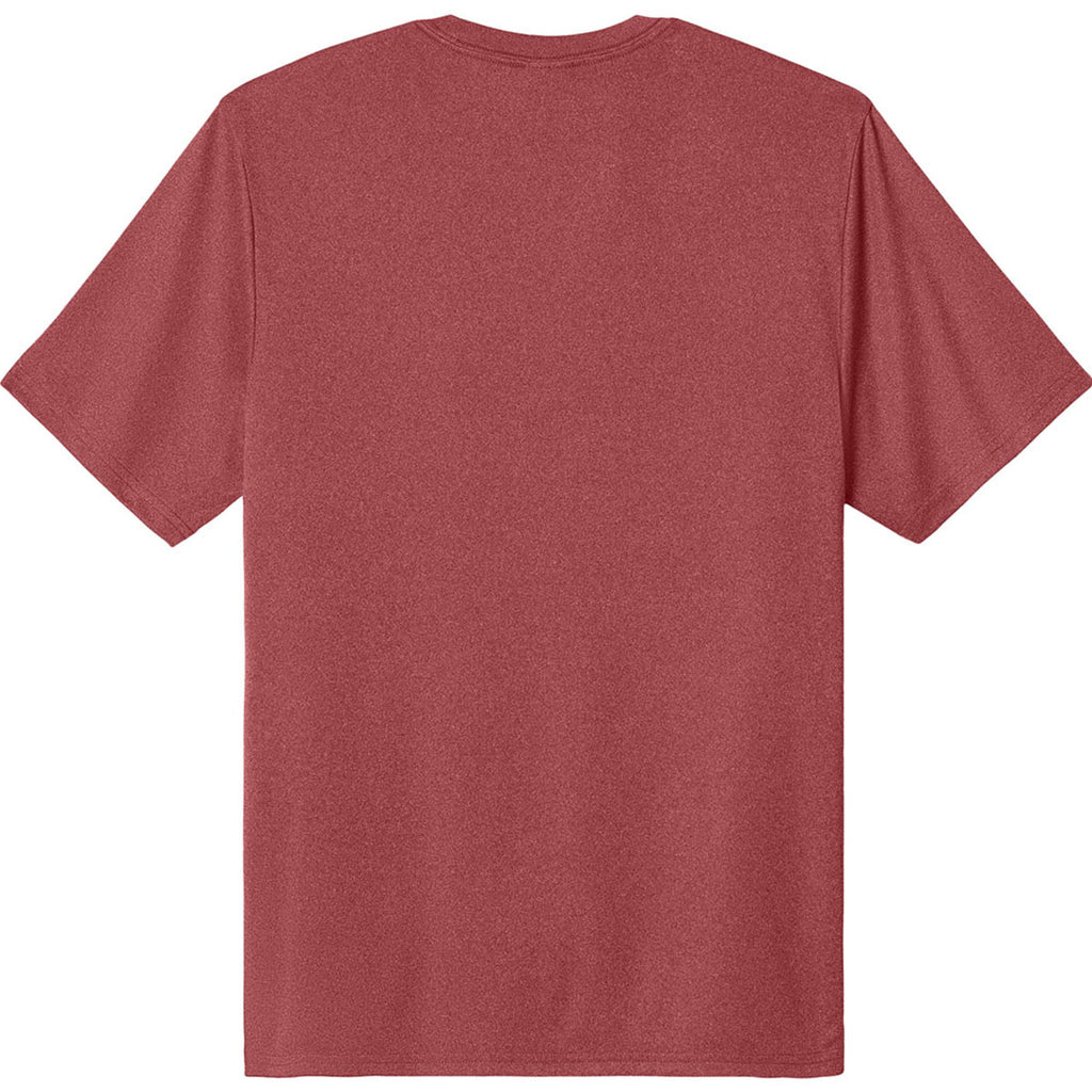 Port & Company Men's Deep Red Heather Heather Performance Tee