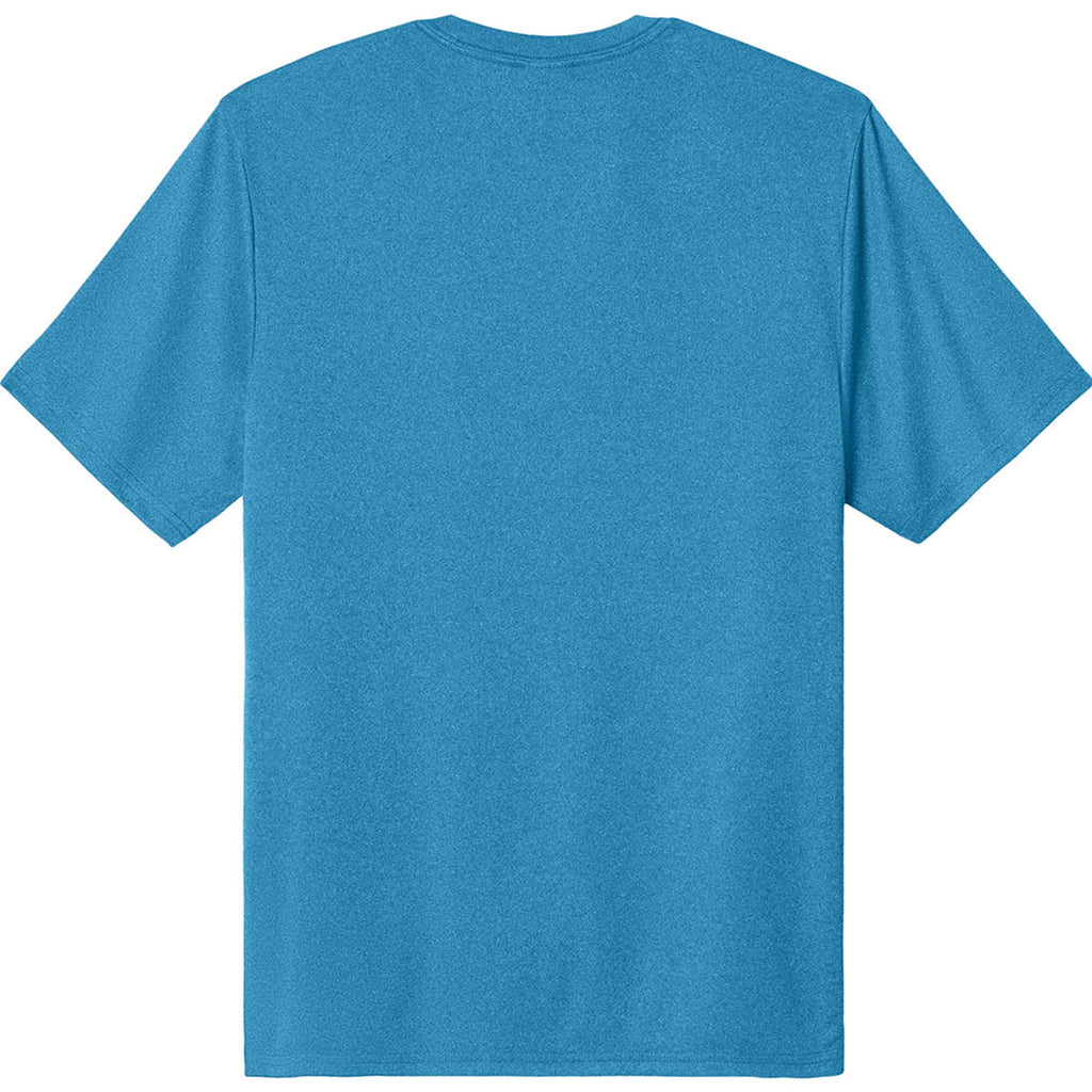 Port & Company Men's Turquoise Heather Heather Performance Tee