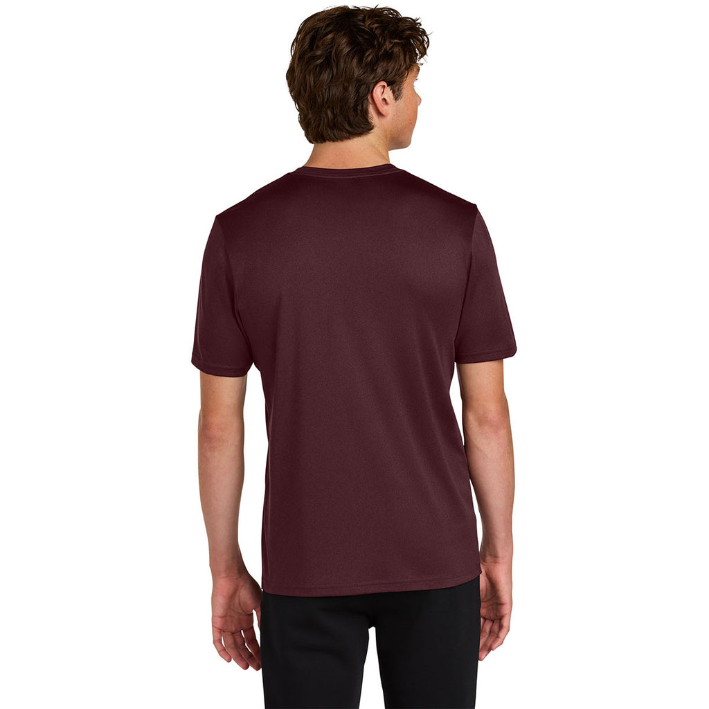 Port & Company Men's Vintage Athletic Maroon Heather Performance Tee