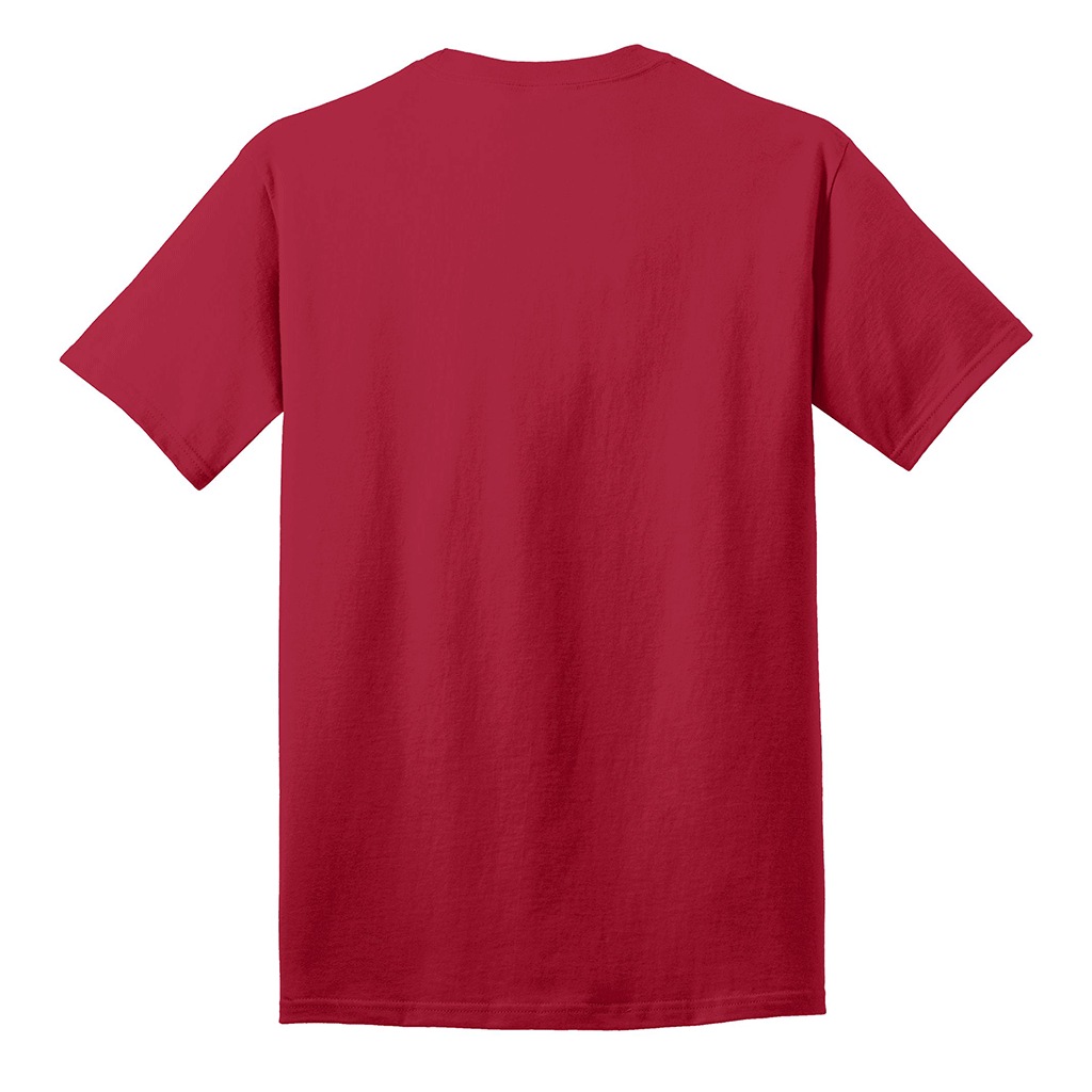 Port & Company Men's Red Tall Core Cotton Tee