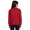 Port & Company Youth Red Core Fleece Crewneck Pocket Sweatshirt