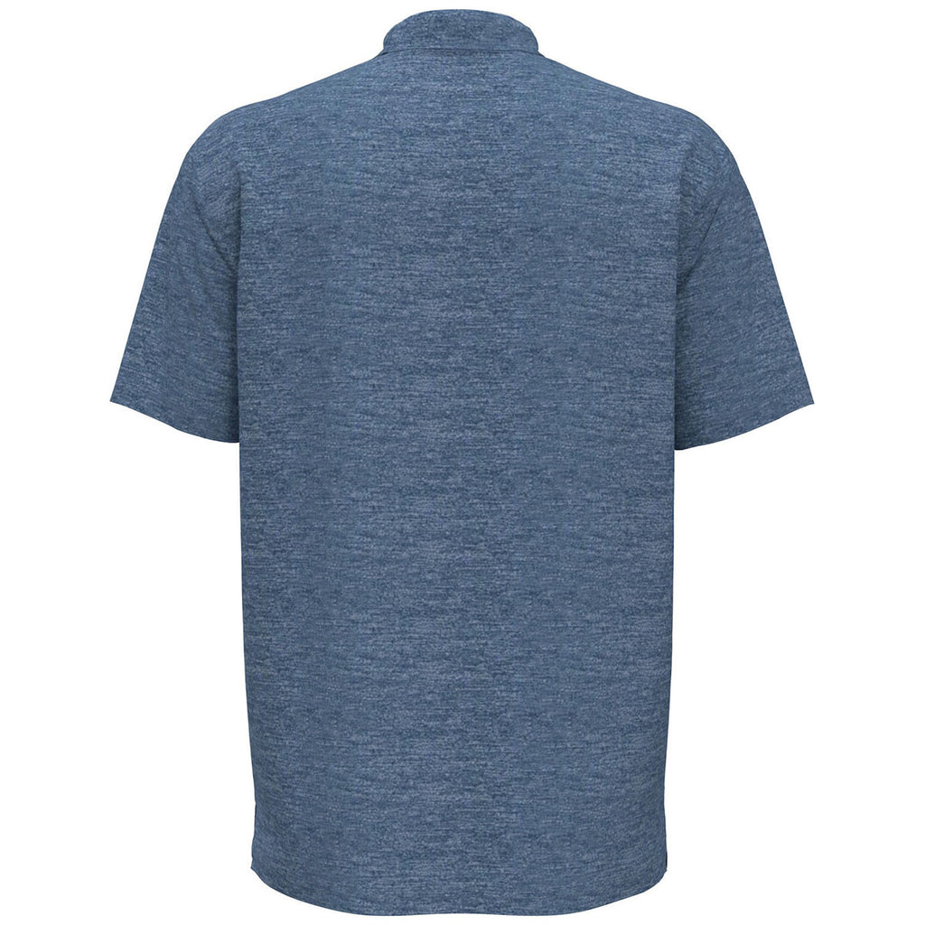 Perry Ellis Men's Insignia Blue Heather Double Knit Polo