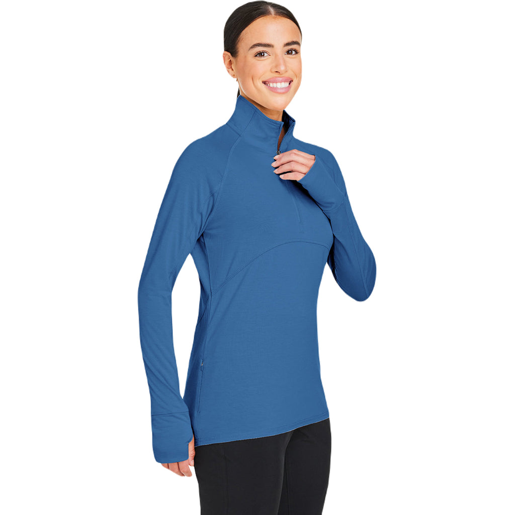 Puma Golf Women's Lake Blue Bandon Quarter-Zip