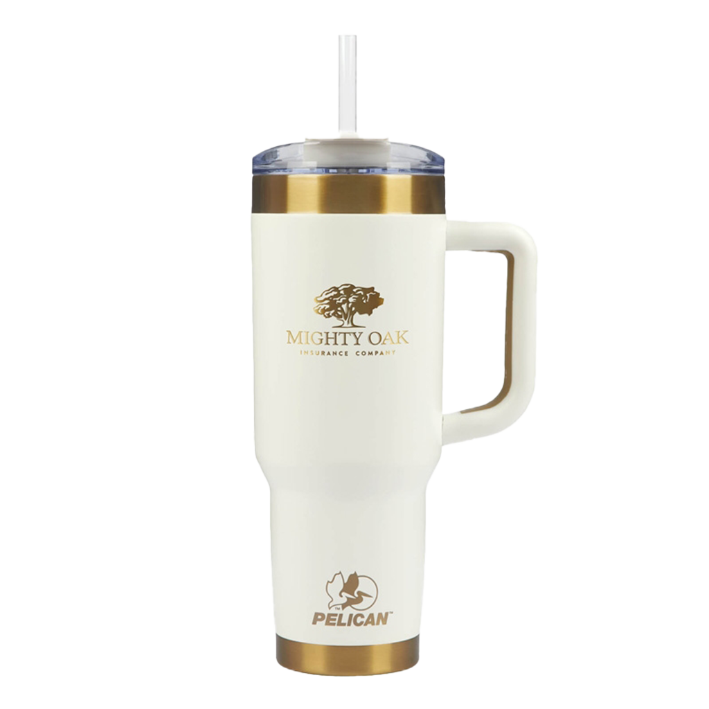 Pelican Porter Cream 40 oz. Double Wall Stainless Steel Travel Tumbler - Glow Collection