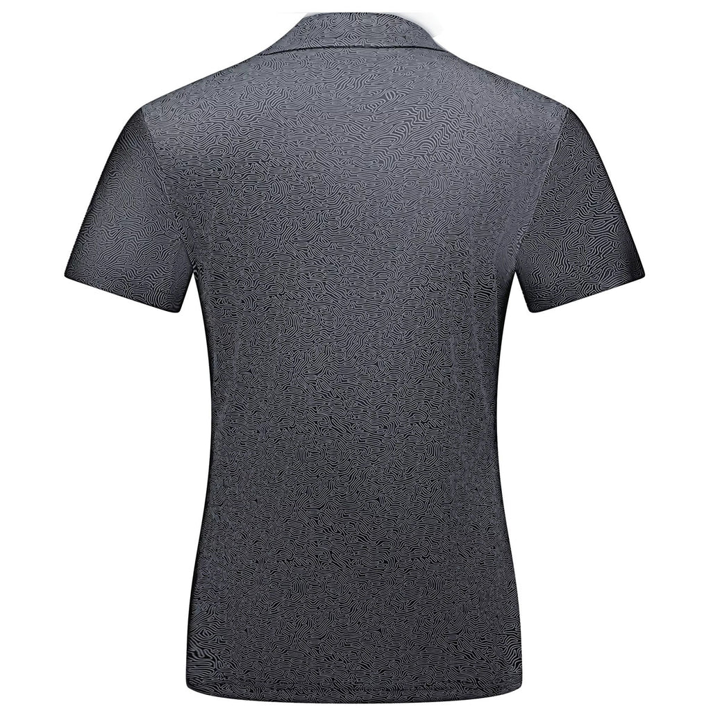 Levelwear Women's Black Graph Polo