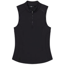 UNRL Women's Black Performa Sleeveless Polo