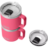 YETI Tropical Pink Rambler 14 oz Stackable Mug with Durasip Ceramic Lining