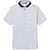 UNRL Men's White-Navy Quattro Polo