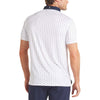 UNRL Men's White-Navy Quattro Polo