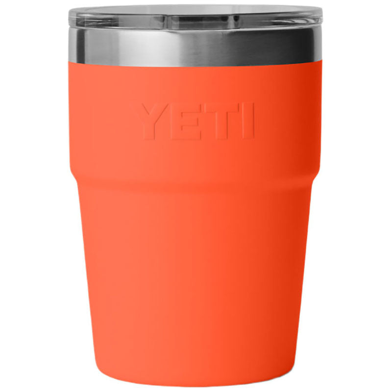 YETI Papaya Rambler 16 oz Stackable Cup with Lid
