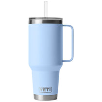 YETI Big Sky Blue Rambler 42 oz Mug with Straw Lid