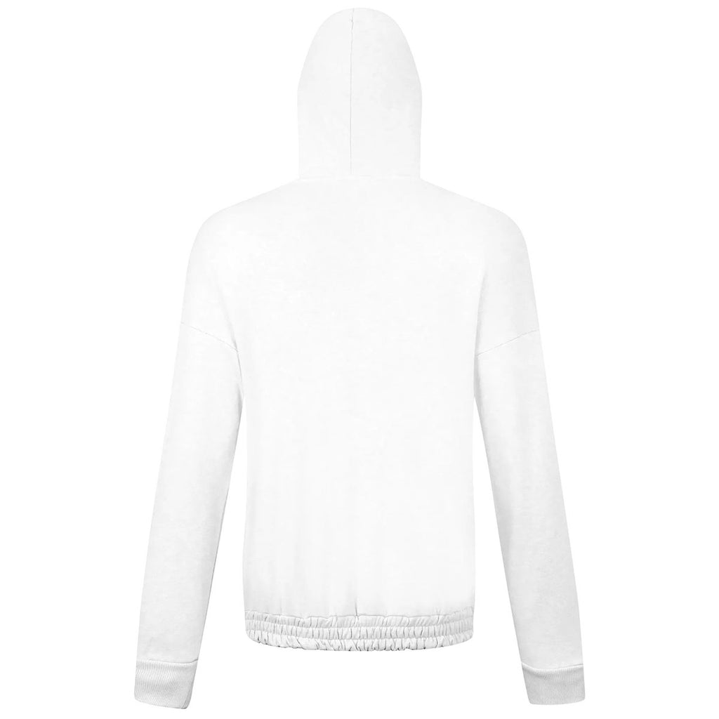 Levelwear Women's White Waterfall Hoody